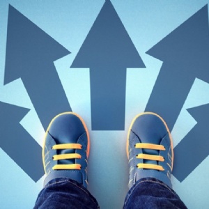 Feet and Arrows in different directions